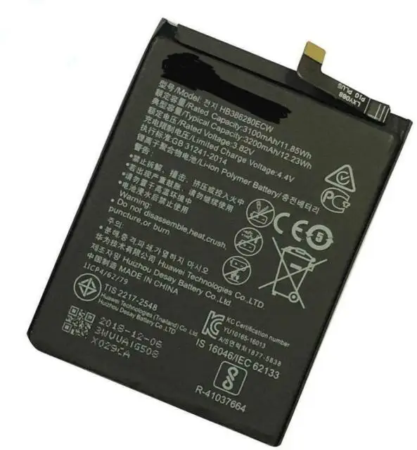 Акумуляторная батарея оригинальный для Huawey P10 HB386280ECW 3020 мА/ч ENVIO GRATIS|Аккумуляторы|