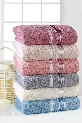 

100 cotton face towel 50x85 Pearl Towel Set 6 PCs Turkish towel