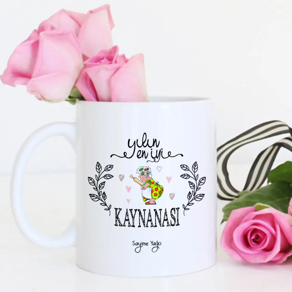 

Personalized The Year 'S Best Kaynanası White Mug Cup