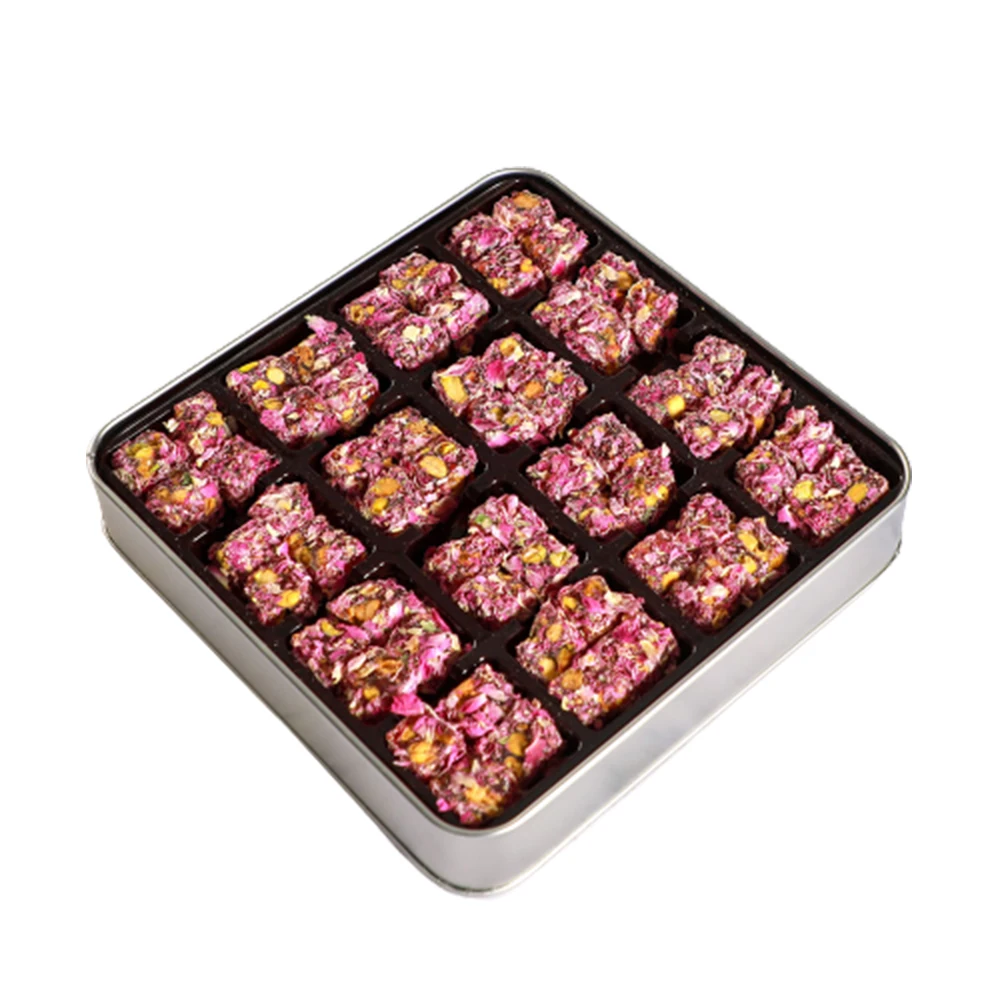 

Double Roasted Turkish Delight with Rose Petals 500gr - 17ons