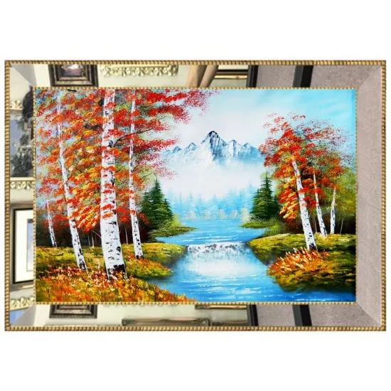 Beste Luxe Spiegel Omlijst Digitale Canvas Schilderij 70*100 Cm