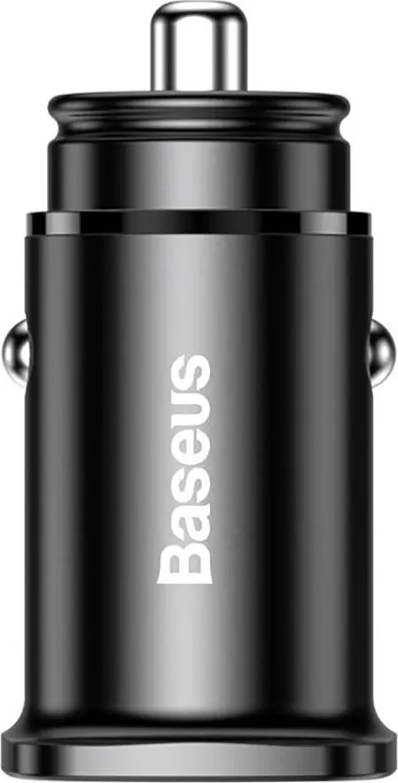 Автомобильное зарядное устройство Baseus Circular Plastic A+C 30W PPS Car Charger Black (CCALL-YS01) |