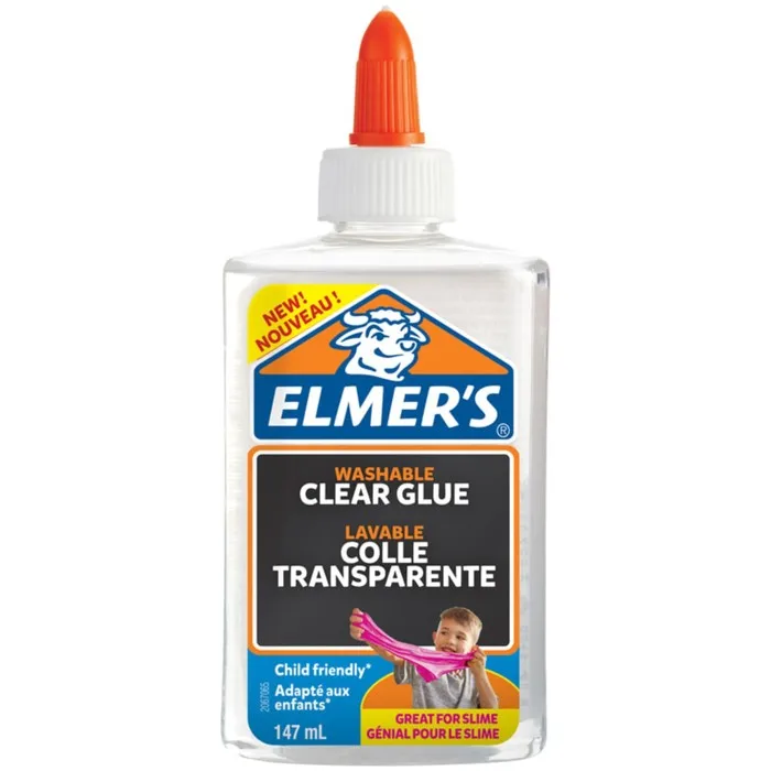 Клей канцелярский 191 г Elmers Clear Glue для 1 слайма| |