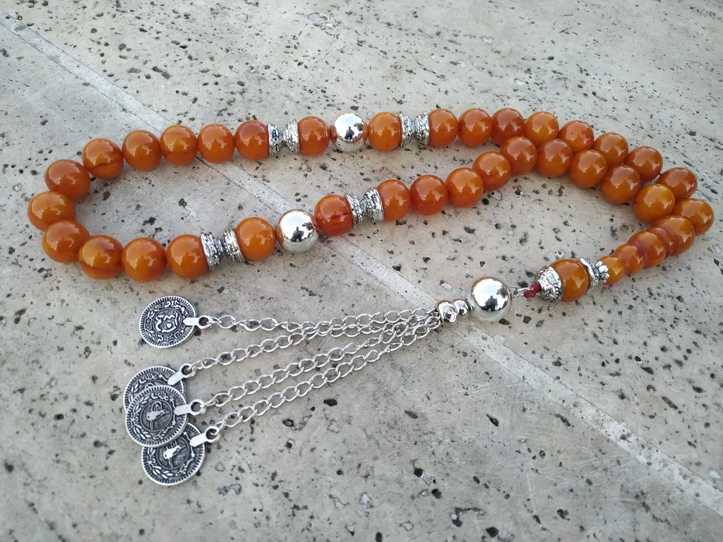 

Tasbih оттоманка ффуран немецкий вишня Янтарный сандаловый четки Misbaha Бесплатная доставка # 37A