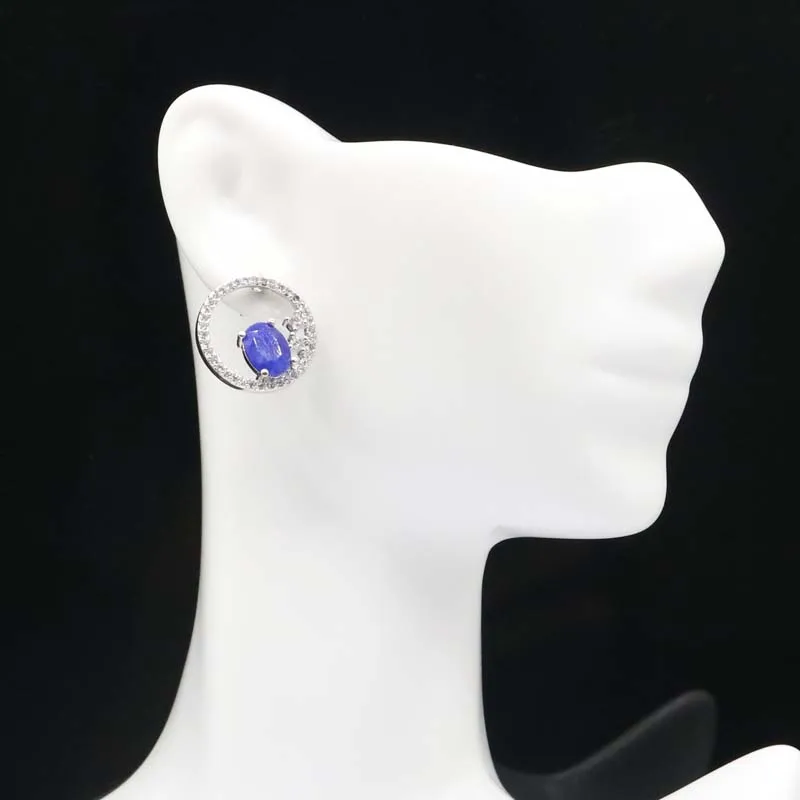 12x12 мм Прекрасный Круглый создан настоящий синий сапфир розовый морганитом CZ