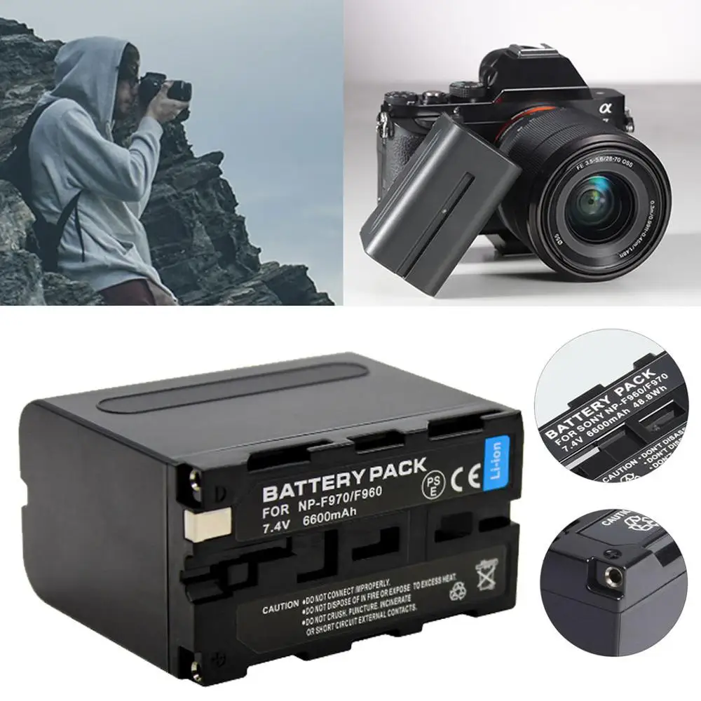 Аккумулятор для Canon LP-E6 6600mAh для Canon EOS7D, CanonEOS 5D, Canon EOS6D, CanonEOS 60D
