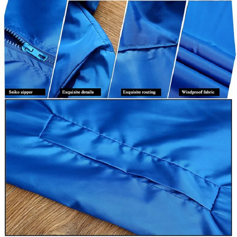 Мужская куртка с длинным рукавом Спортивная ветровка толстовка капюшоном