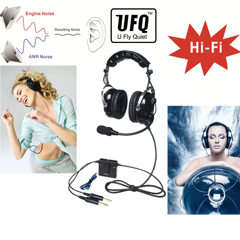 Новая авиационная гарнитура UFQ ANR A28 pilot great и Hi Fi колонки для музыки бесплатно с