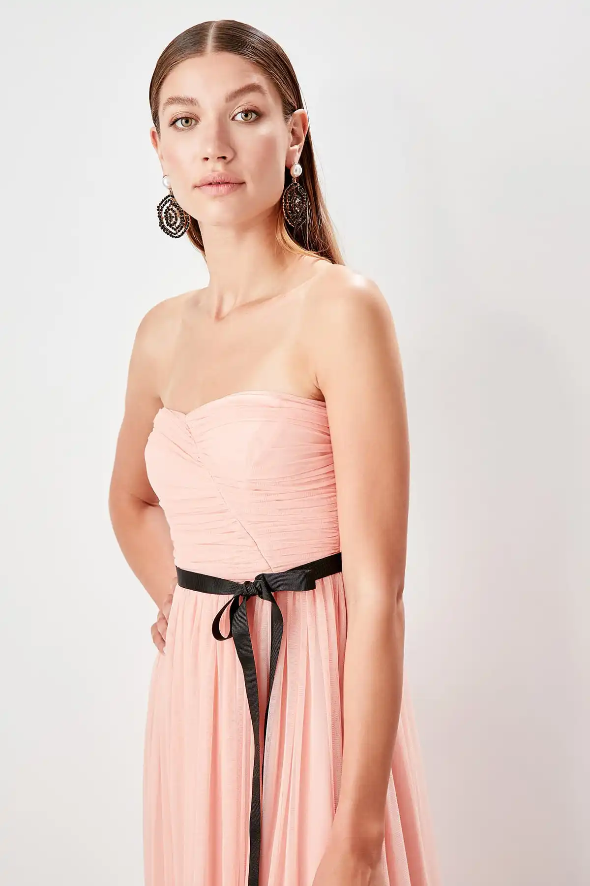 

Trendyol Arched Drape Detail Evening Dress TPRSS19FZ0501