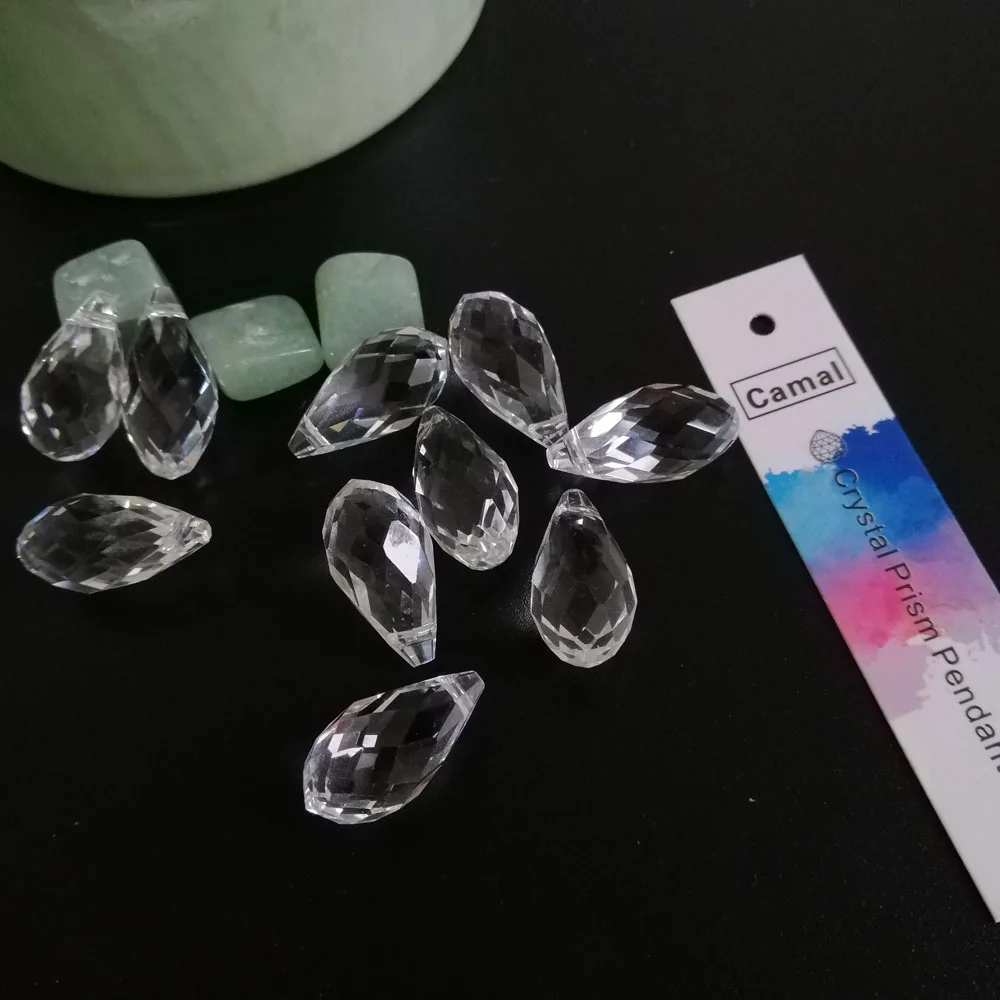 30 шт. подвеска Призма в форме капли воды 20 х0 мм|Люстра хрустальная| |
