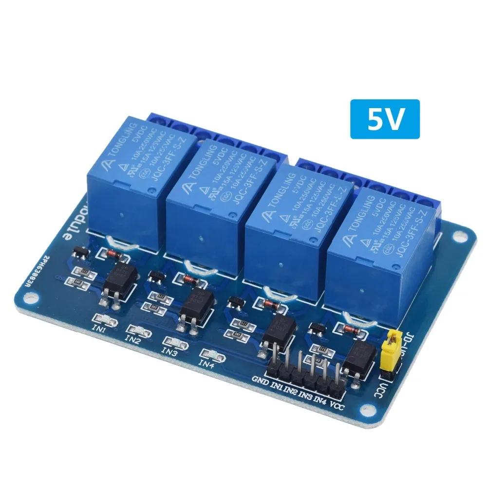 Релейный модуль с оптроном 5 В 12 1 2 4 6 8 каналов релейный выходом для arduino в наличии |