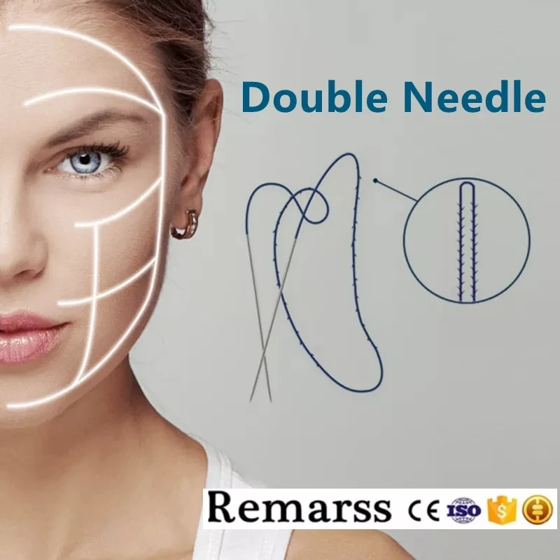 

Korea Raw Material New Product Double Needle Fish Bone Threads Face Body Lifting Strong Lifting PDO Threads