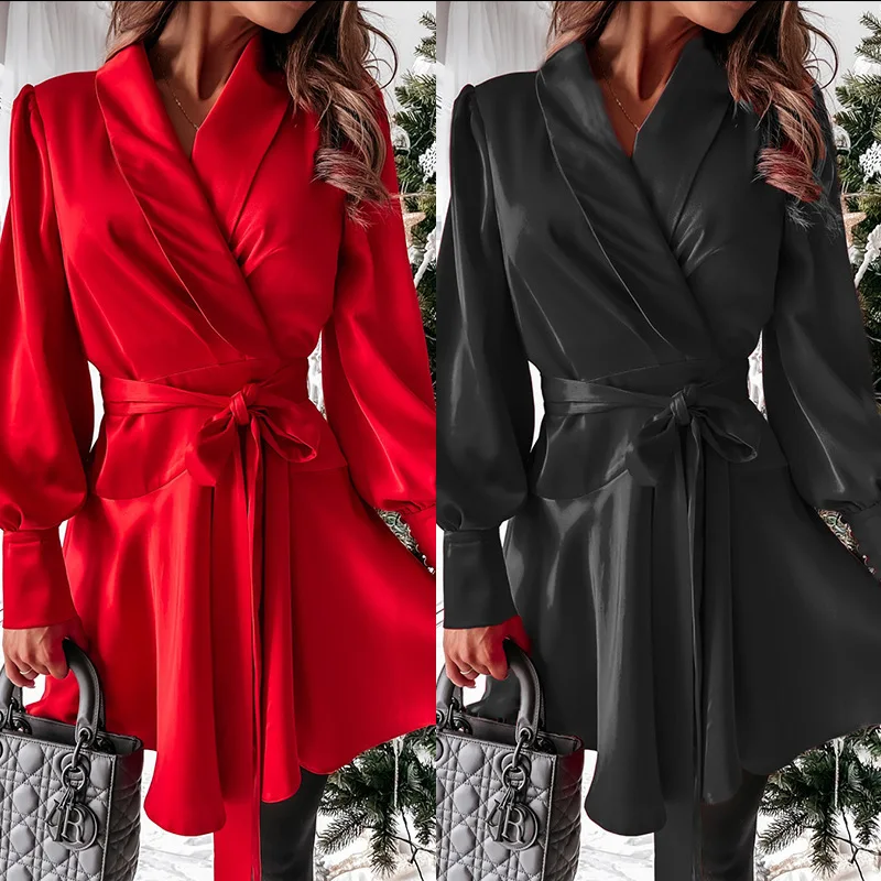

New Women's Casual Fashion Solid Color Shirt Skirt
