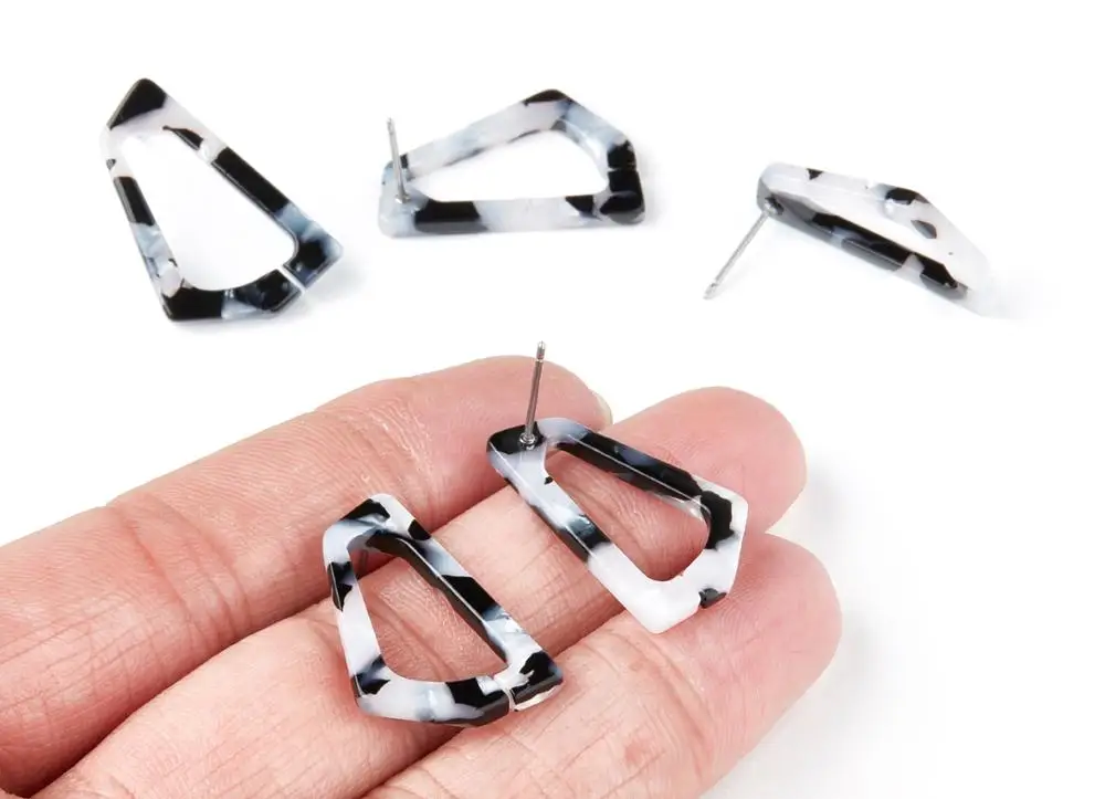 Ацетатные акриловые подвески для сережек-гвоздиков-подвеска геометрической