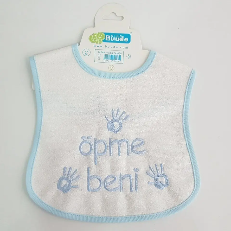 

Öpme Me Written White Blue Waterproof Apron