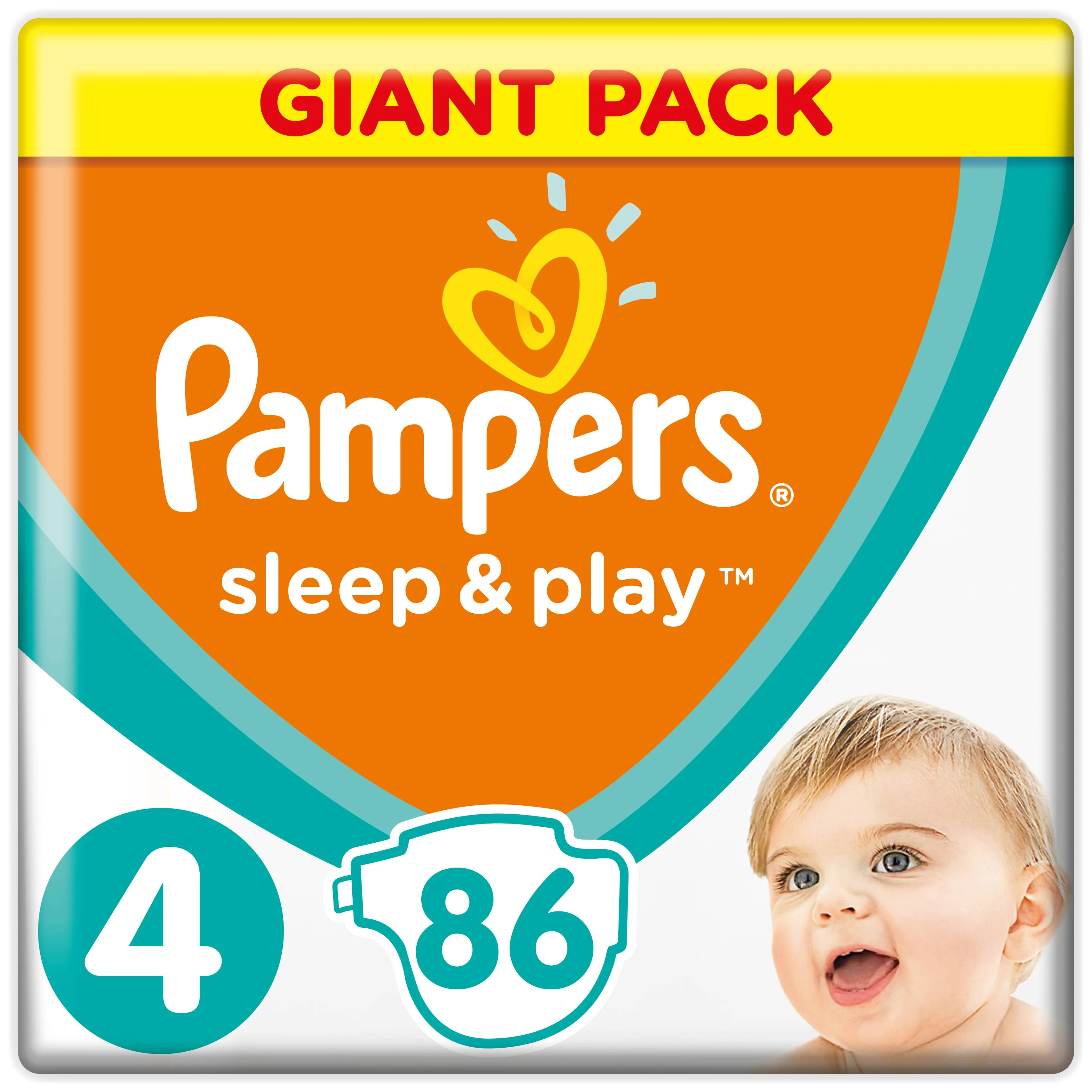Подгузники Pampers Sleep &amp Play 9-14 кг 4 размер 86шт. | Мать и ребенок