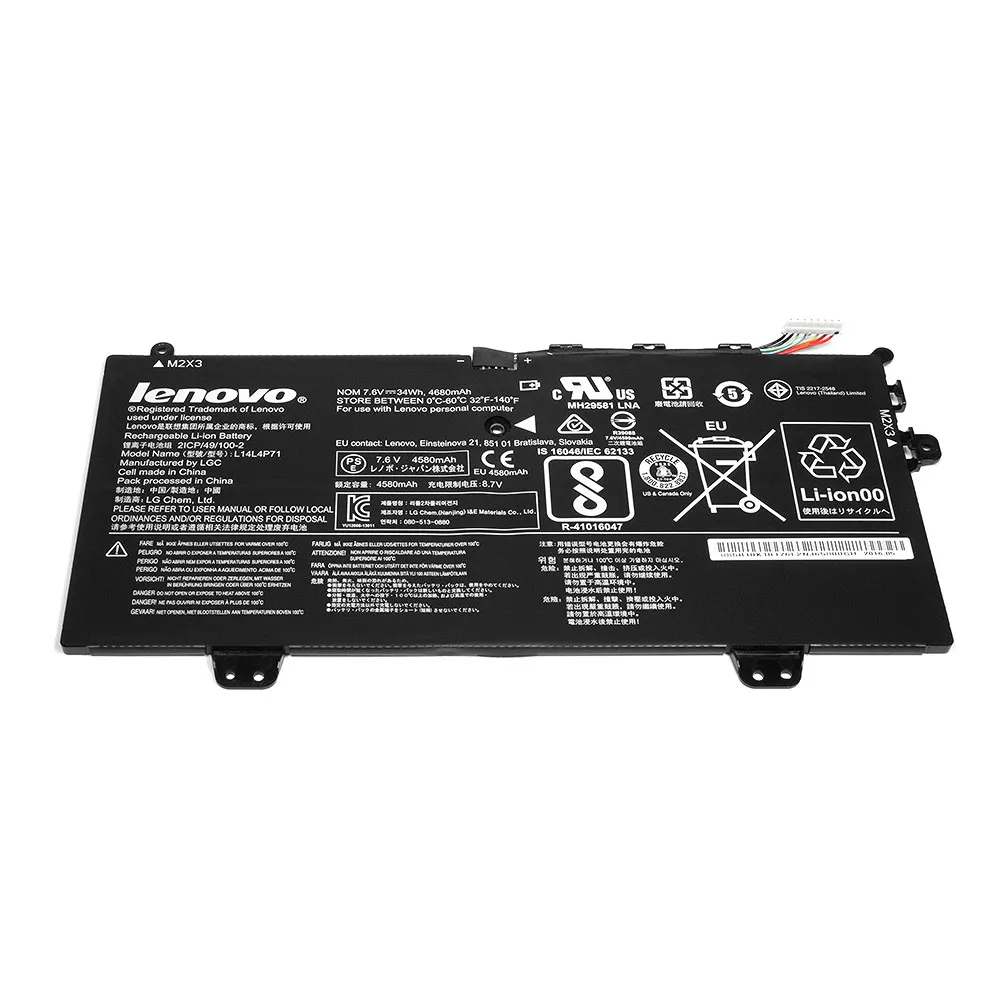 Аккумулятор (батарея) для ноутбука Lenovo Yoga 700-11. 7.5V 4650mAh. PN: 2ICP/49/100-3 ORIGINAL |
