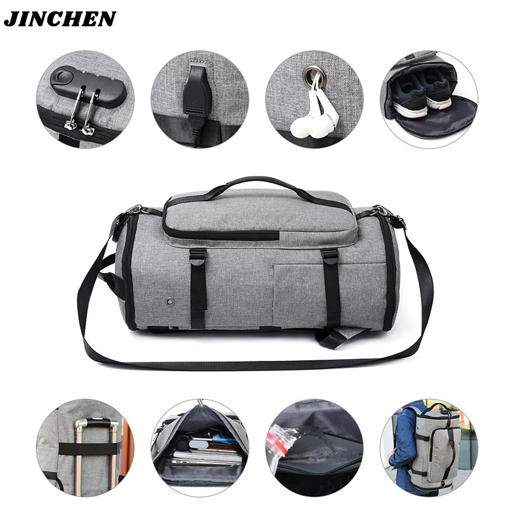 Противоугонная сумка с usb-зарядкой дорожный рюкзак водонепроницаемая