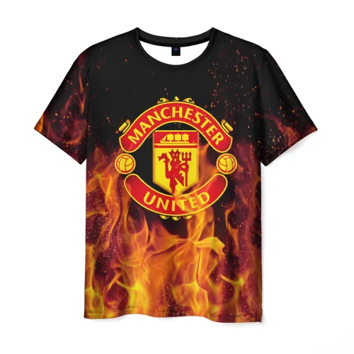 Мужская футболка 3D FC Manchester United | одежда