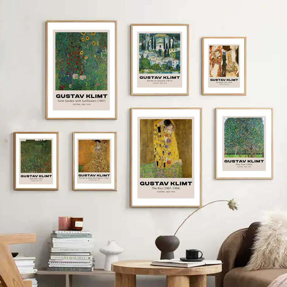 

Nordic Poster And Prints Gustav Krim Garden Farm Fruit Tree Portrait Wall Art Canvas Painting Wall Picture For Living Room Decor