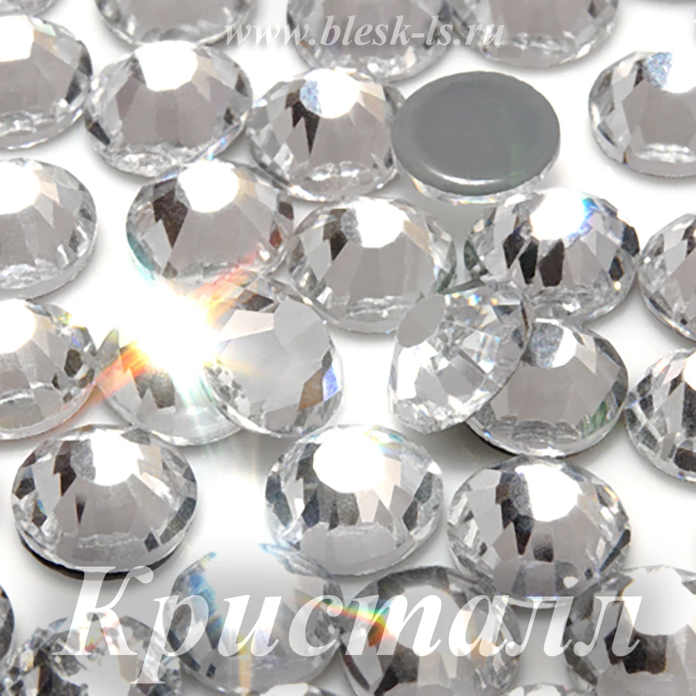 Стразы горячей фиксации цвет - кристалл размеры ss12(3 мм)-ss 34(7 4 мм) для украшения