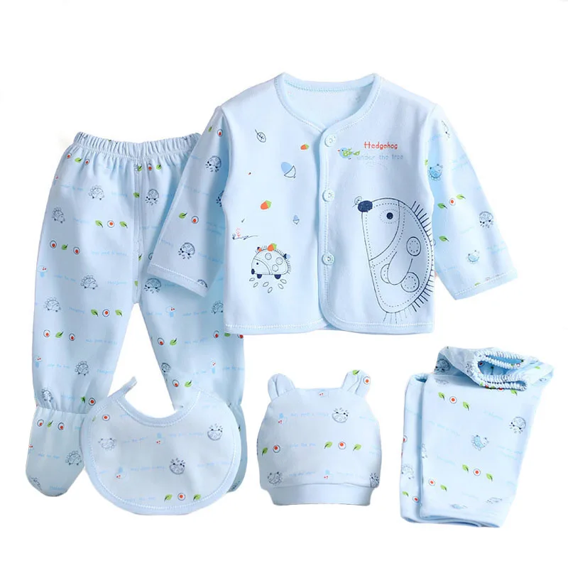 

Детский комплект PatPat из 100% хлопка с длинными рукавами, 5 шт.