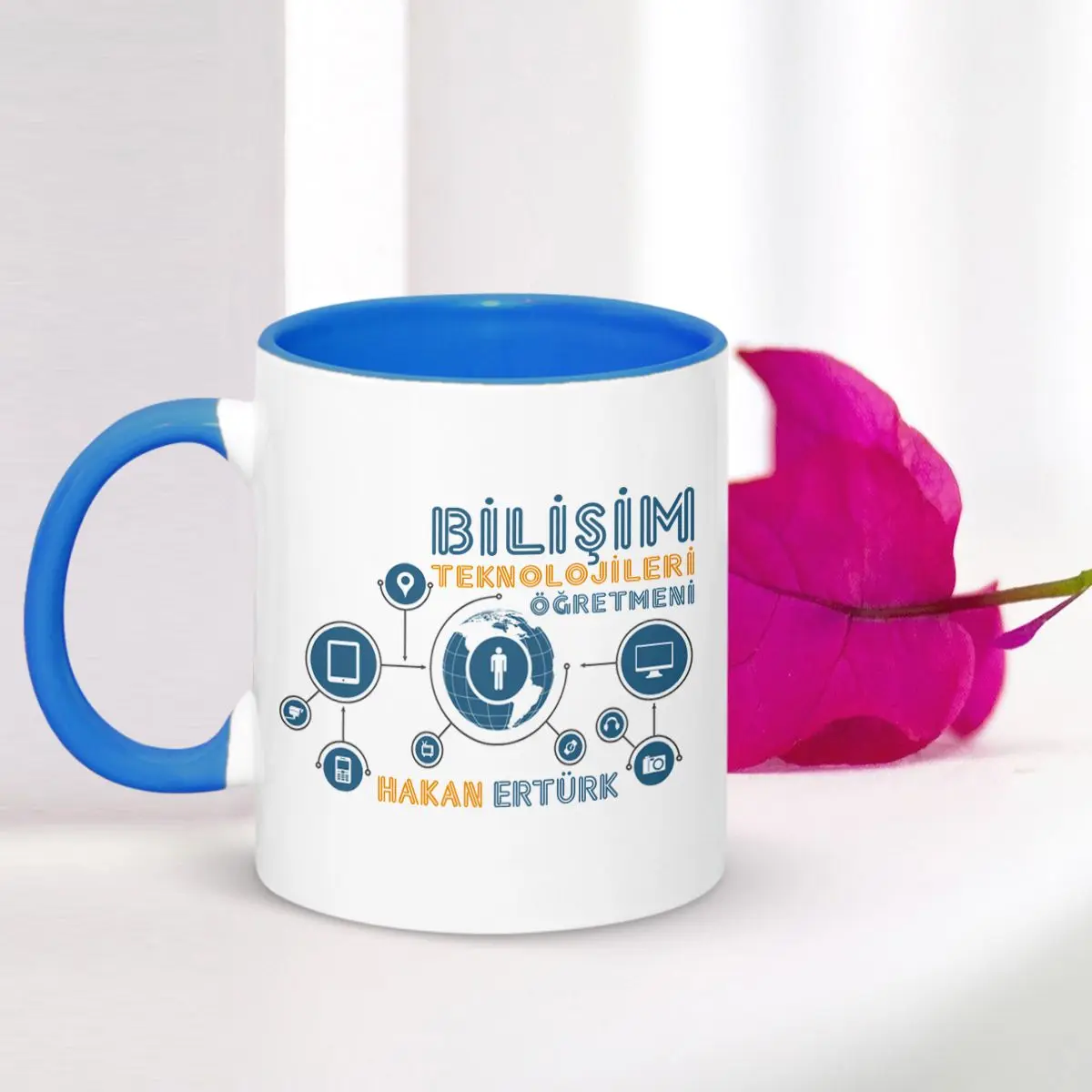 

Персонализированная профессиональная вычислительная технология öğretвам Blue Mug Cup-001