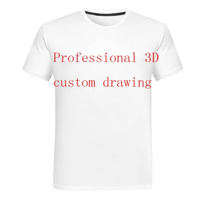 

Men's 3D T-shirts, factory direct customized 3D printed women's T-shirts, customized 100-5XL men's T-shirts