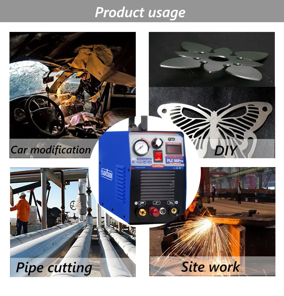 

IGBT Pilot Arc HF DC Air Plasma Cutting Machine CUT50P 50A Plasma Cutter Cutting 14mm Thickness