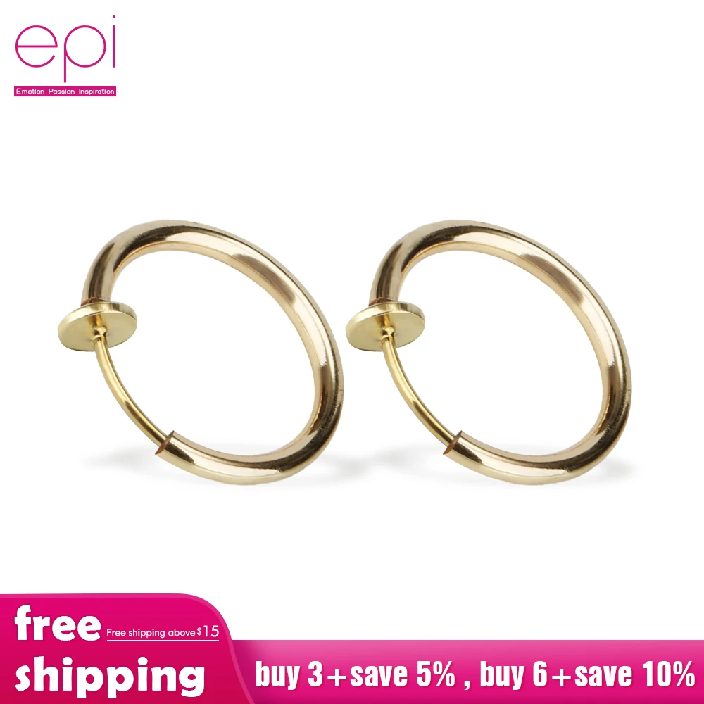 EPI модные серьги обруча для женщин 2019 новый и красивый золотой цвет круглая