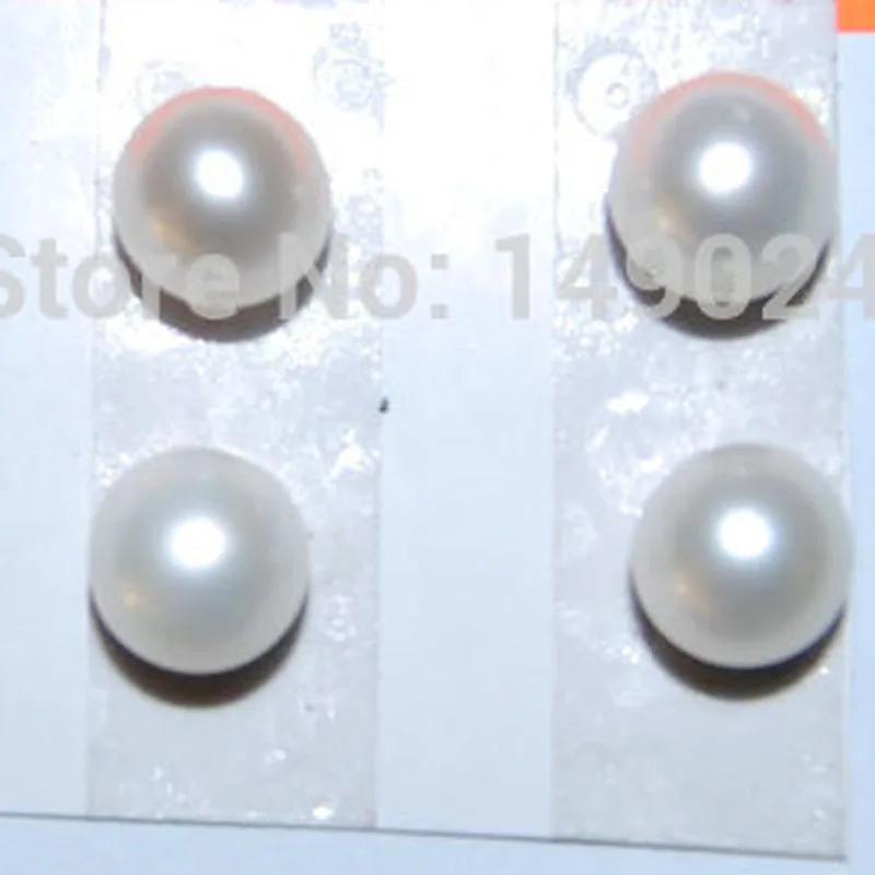 Круглый полуперфорированный натуральный пресноводный жемчуг класса ААА 8-9 мм |