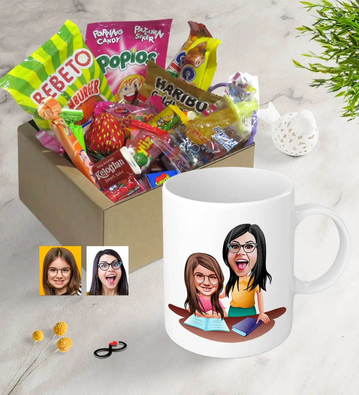 Персонализированные матери девушка карикатура Ностальгический Lezzetler кружка Seti