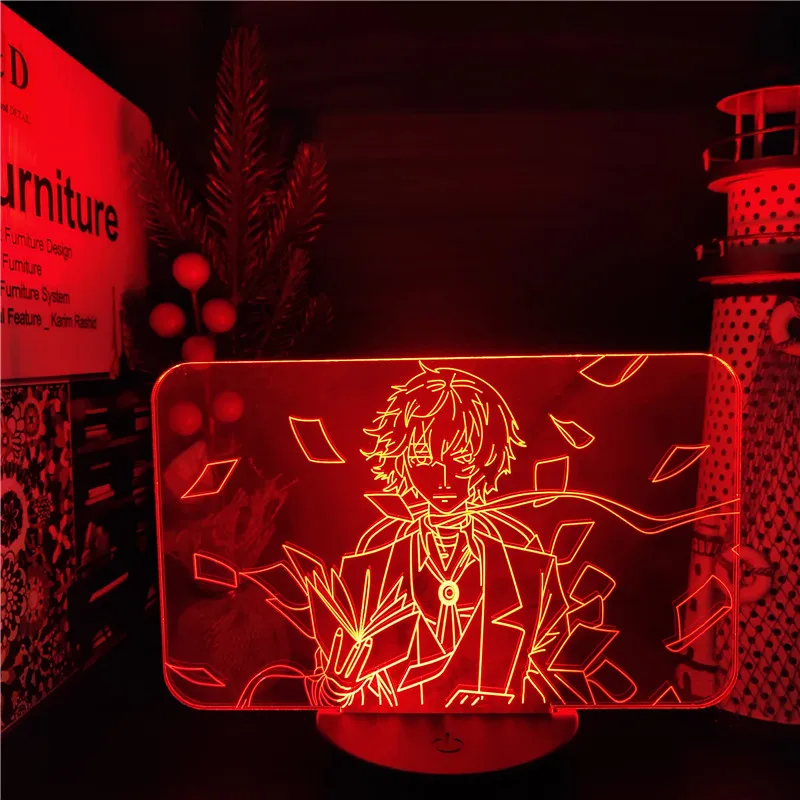 

Светодиодный ночник с 3D иллюзией «бродячие псы», ночник с 7 изменяющимися цветами, настольная лампа для подарка на день рождения