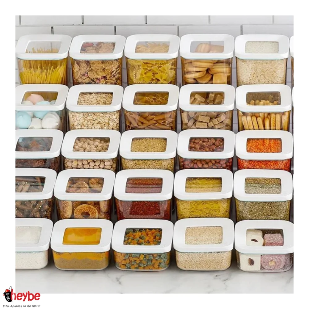 3-6 шт. Прозрачный квадратный контейнер для хранения высокого качества Коробка