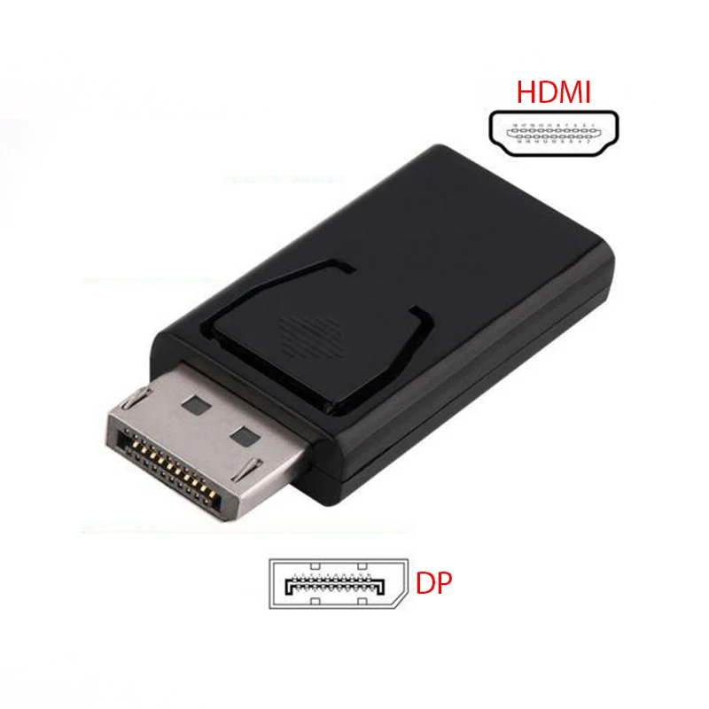 Адаптер Displayport dp папа-HDMI мама конвертер совместимый с компьютером ноутбуком