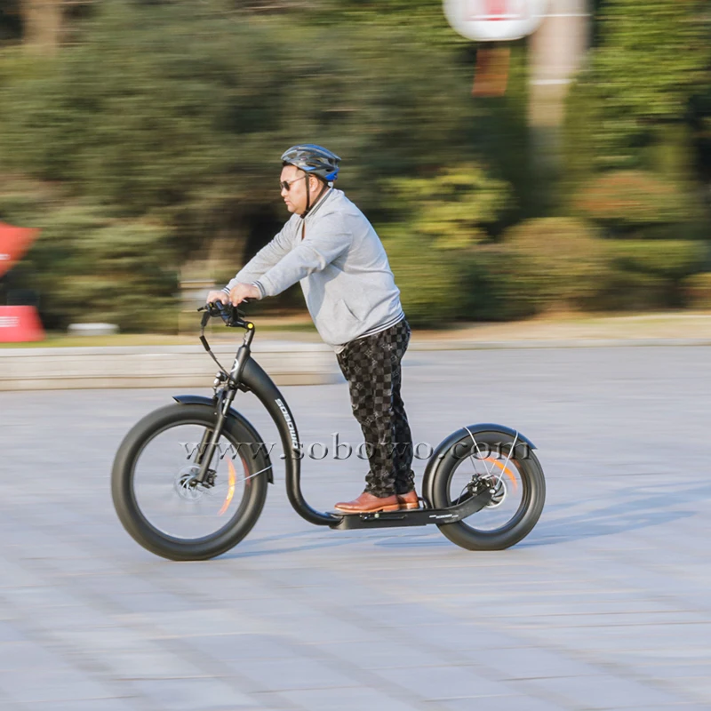 Стоячий Escooter большой колесо E-scooter внедорожник подвеска Электрический скутер -