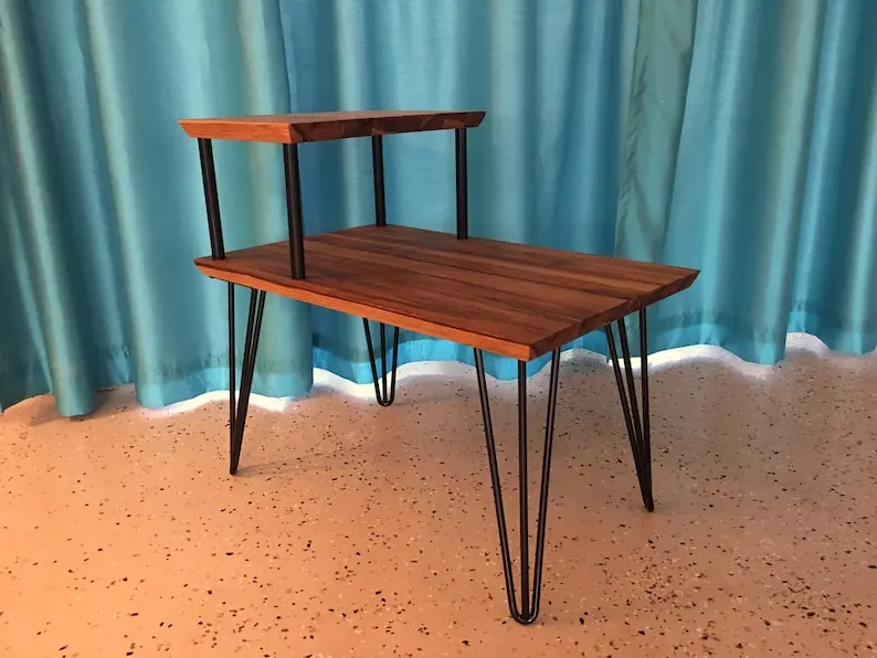 Hand Made Solid Teak Step Up Side Table | Мебель