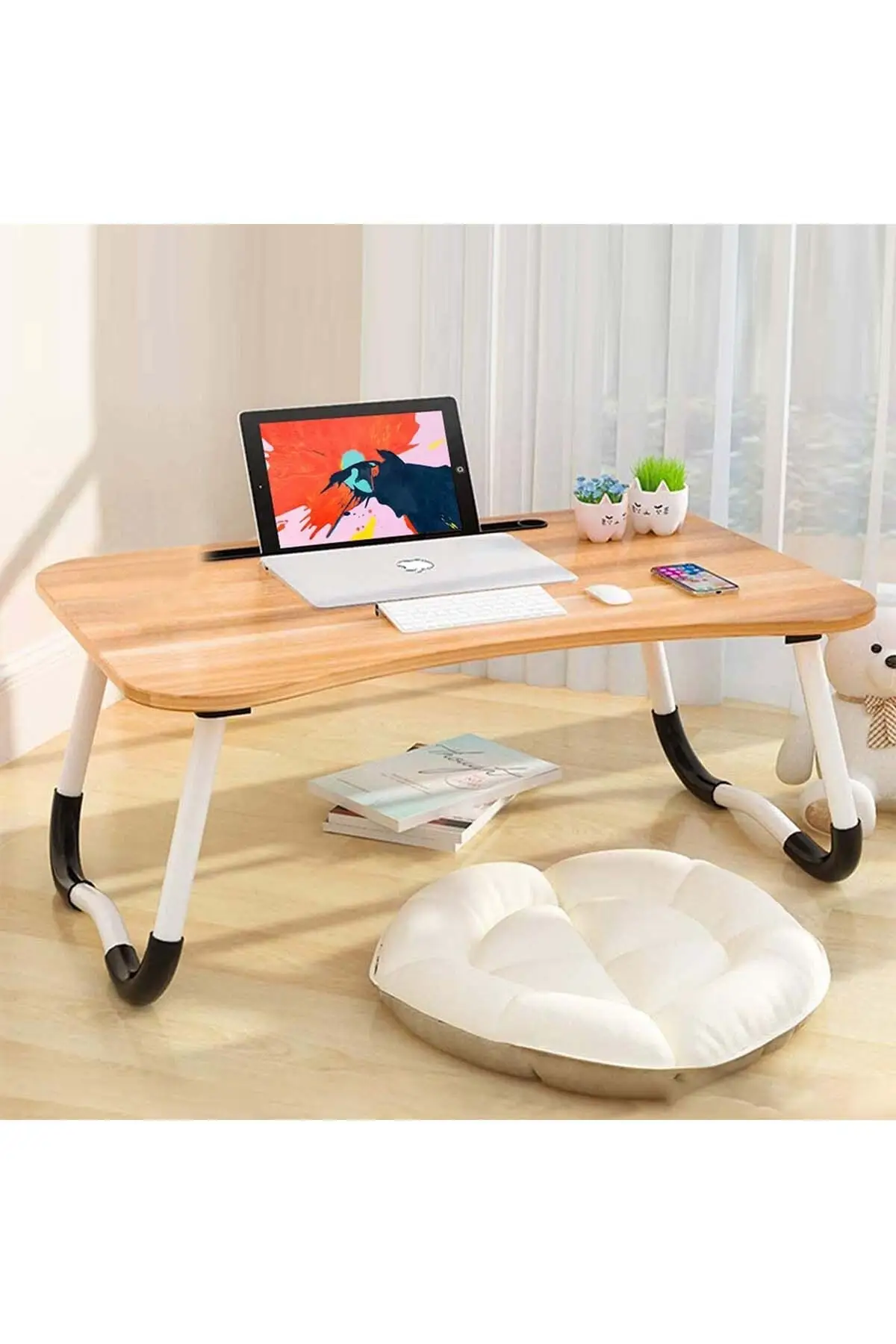 Computer Desk Window Table Foldable Laptop Stand Breakfast Plate Bed Portable Foldable Bed Seat Top Patient Service Desk Laptop