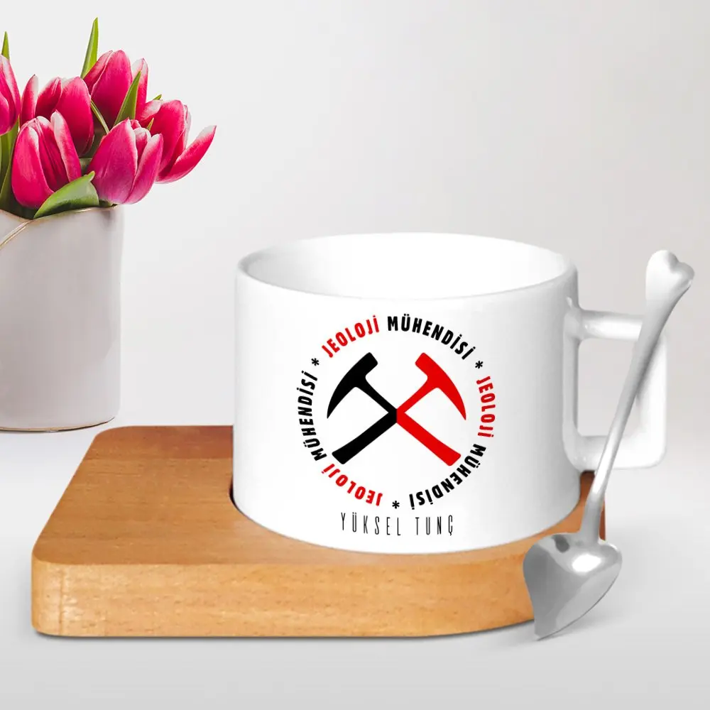 

Персонализированная профессиональная керамическая чашка Altlıklı из дерева с геологическими инженерами-2