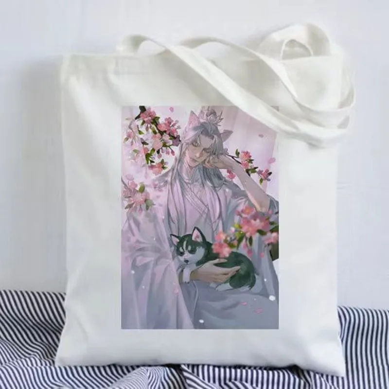 Женская Холщовая Сумка для покупок The Husky And His White Cat Shizun Chu Wanning Mo Ran (art.: 3920bbcf03926) - 3920bbcf03926