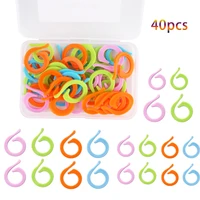knitting crochet markers colorful plastic crochet locking stitch markers latch knitting clip sewing tools 40pcs