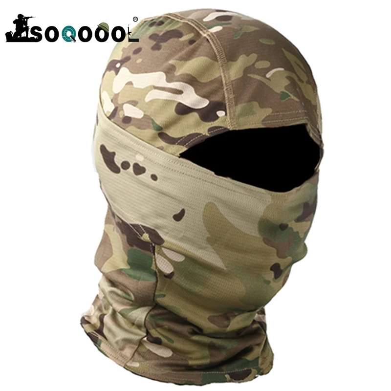 Тактическая камуфляжная Балаклава SOQOOOL маска на все лицо черепа охота стрельба
