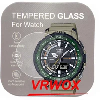 3pcs 9h anti scratch tempered glass screen protector for casio prt b50 prt b70 prw 60 prw 50 prw 30 prg 6500 prg 600