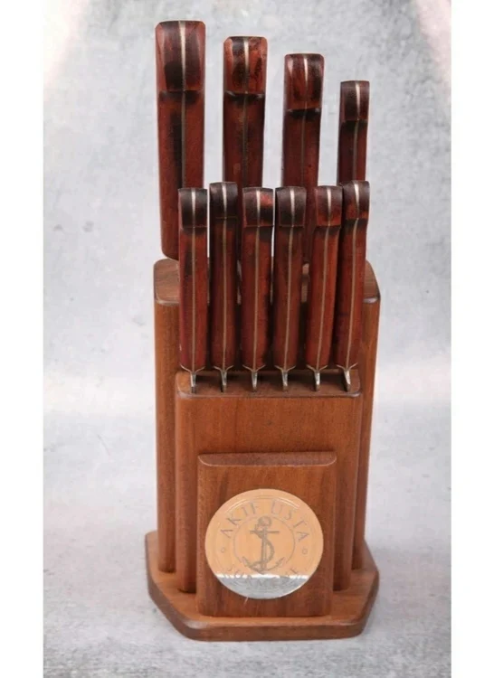 

Bıçak, мутфак, челика Paslanmaz, Kullanımı Kolay, Profesyoneller için, Ahşap Saplı.10 адет, экмек ve Et Ürünleri İçin.