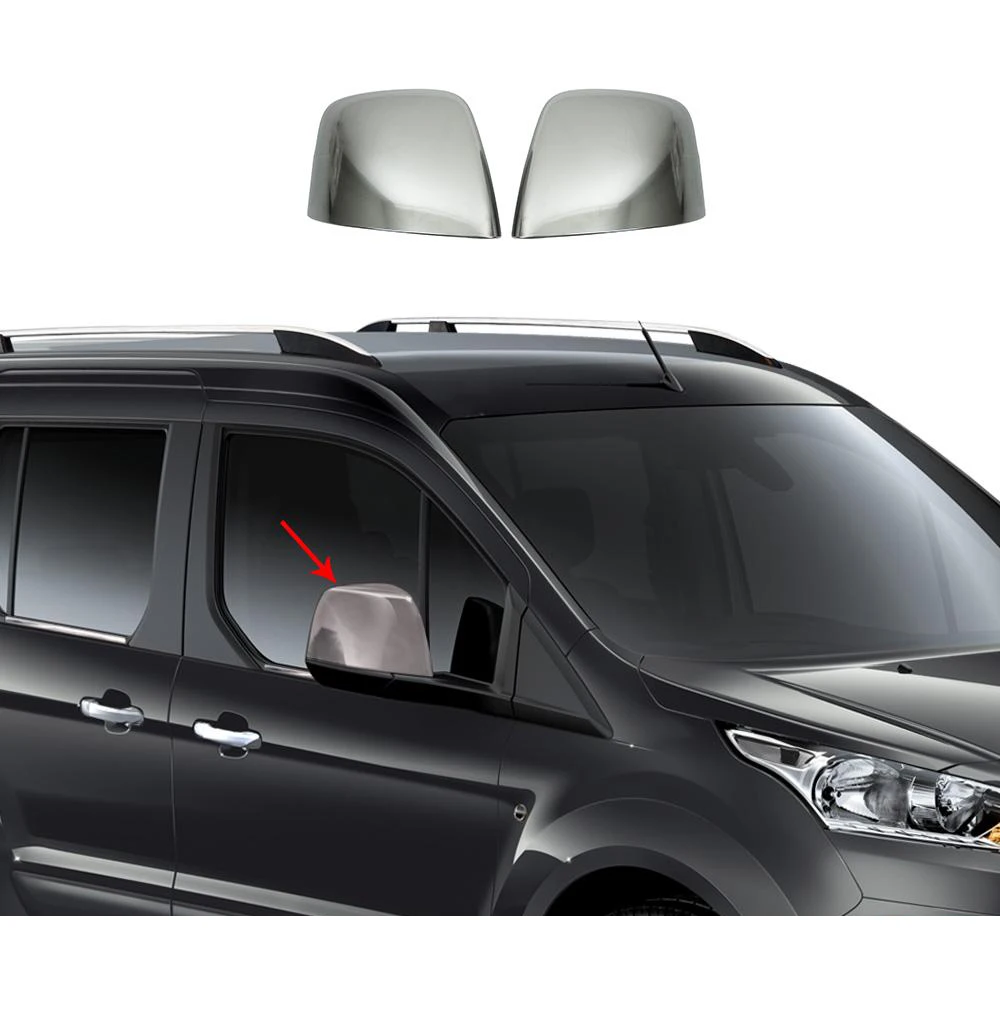 

Ford Tourneo Connect Satin Chrome Mirror Cover 2 Parts Abs (2014-2019)