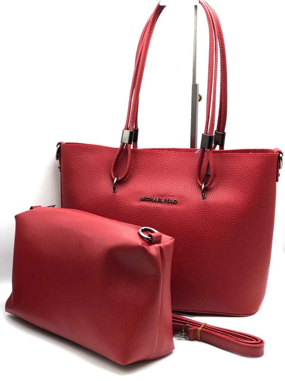 Женская сумка на плечо с большой емкостью красная Роскошная модная дышащая поло