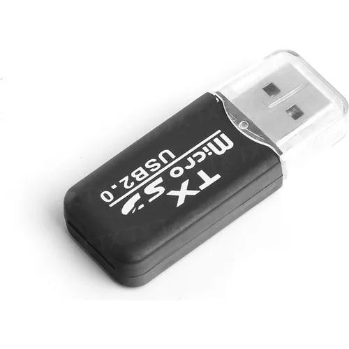 TX USB2.0 External microSD Card Reader-Black (TXACUCR204)
