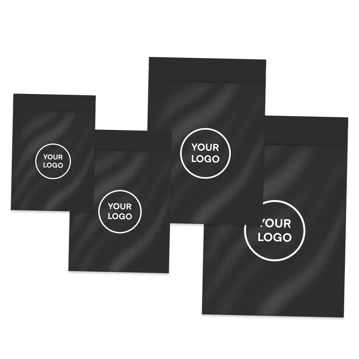 50 шт. черные пластиковые пакеты для почтовых отправлений | Дом и сад