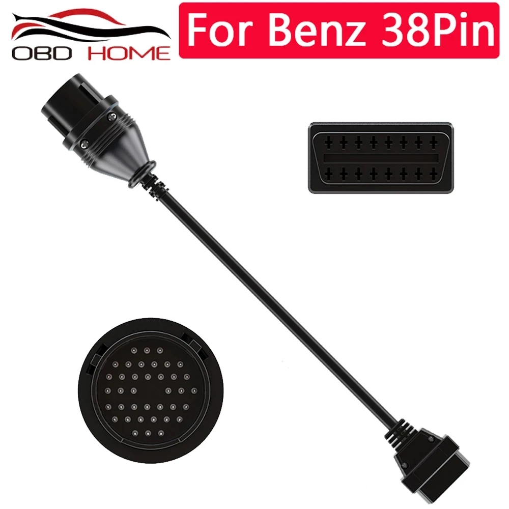 Кабель-адаптер OBD 38 Pin для Mercedes OBD2 кабель Benz to 16Pin разъем audi 2p PSA 30Pin BMW 20Pin |