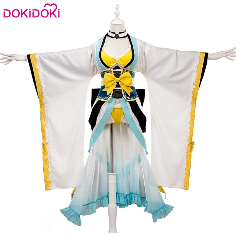 Костюм косплея Kiyohime из игры DokiDoki Game Fate/Grand Order Fate для женщин на Хэллоуин в пляжном купальнике.